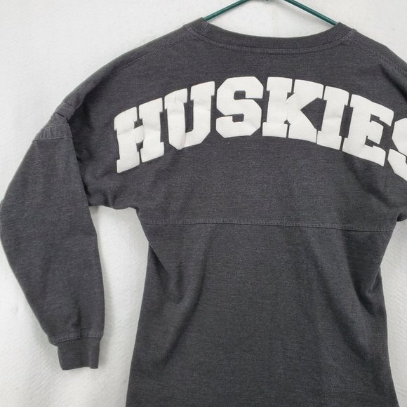 Northern Illinois Huskies Shirt Men's Long Sleeve Pullover Tee NCAA Black Small - Picture 10 of 12